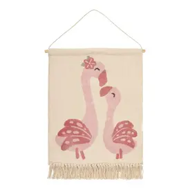 Little Dutch Little Dutch wandkleedje flamingo roze