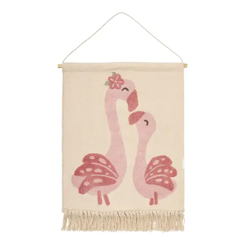 Little Dutch wandkleedje flamingo roze