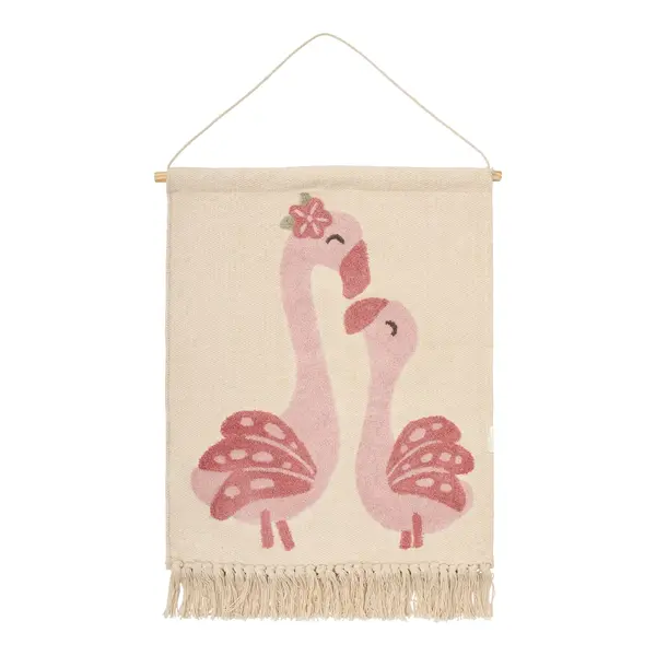 Little Dutch Little Dutch wanddecoratie flamingo roze