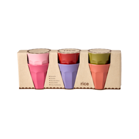 rice Denmark Rice melamine bekers medium Bon Vivant kleuren