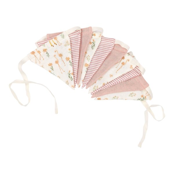 Little Dutch Little Dutch decoratieslinger vlaggen Blooming Safari roze
