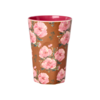 Rice hoge melamine beker Floral Fiesta Rose print