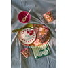 Rice melamine bord bloemen ovaal Floral Flower Rose print