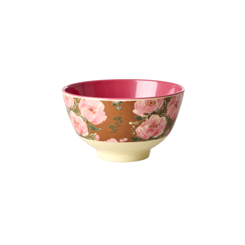 Rice melamine kom klein bloemen Floral Fiesta Rose print