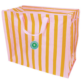 Rex London Rex London opbergtas XL strepen oranje roze