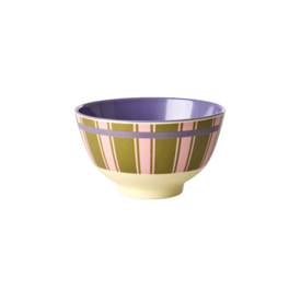 rice Denmark Rice melamine schaaltje - Stripe Delight print