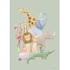 Little Dutch poster kinderkamer Safari Friends