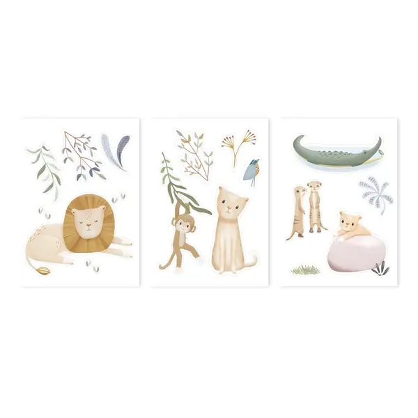 Little Dutch Little Dutch muursticker babykamer Safari Leo