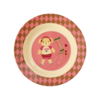 Rice melamine diep kinderbord Music Band roze