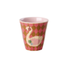Rice melamine kinderbekers Music Band print roze