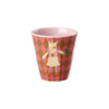 Rice melamine kinderbekers Music Band print roze