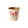 Rice melamine kinderbekers Music Band print roze