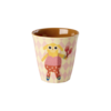 Rice melamine kinderbekers Music Band print roze