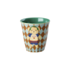 Rice melamine kinderbekers Music Band print blauw