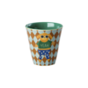 Rice melamine kinderbekers Music Band print blauw