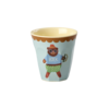 Rice melamine kinderbekers Music Band print blauw