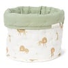 Little Dutch opbergmandje rond Safari groen middelgroot
