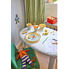 Rice melamine kinderbeker medium Music Band print blauw