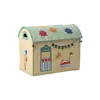 Rice speelgoedmand met deksel Fun Fair botsauto en popcornstand
