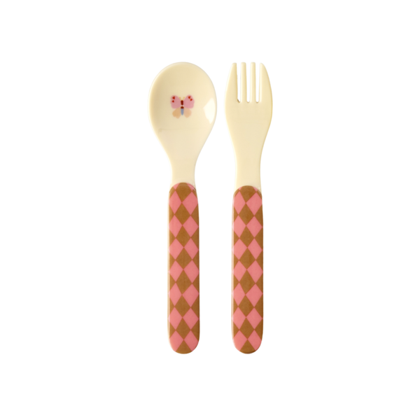 rice Denmark Rice melamine babybestek Music Band roze