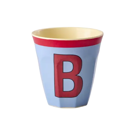 Rice alfabet beker letter B blauw rood