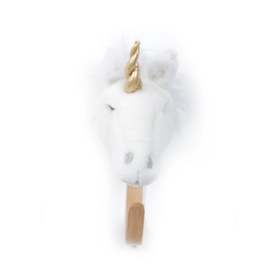 Wild & Soft Wild & Soft kinderkapstok pluche eenhoorn wit