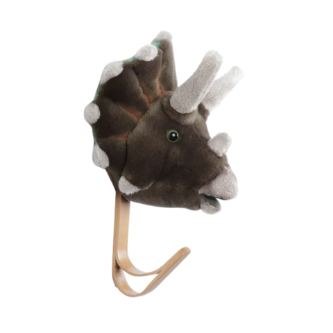 Wild & Soft kinderkapstok pluche dino Triceratops