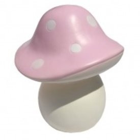 Heico figuurlampen Kinderlamp paddenstoel polkadots roze