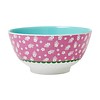 Rice melamine kom roze bloemen