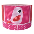 Designed4Kids Designed4Kids kinderlamp vogel roze