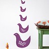 Ferm Living muurstickers vogels birdie paars