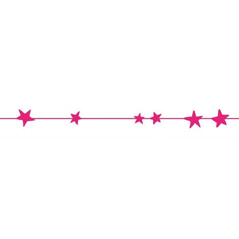 Mimilou muursticker sterren frise neon roze