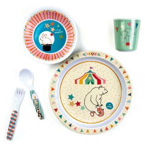 Mimilou melamine kinderservies circus