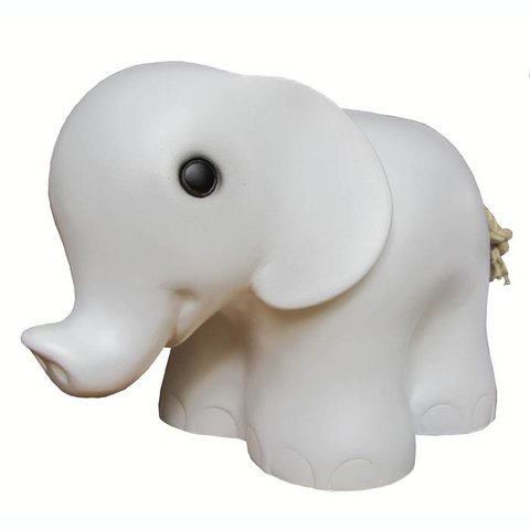 Figuurlamp olifant wit
