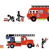 Nouvelles Images muurstickers brandweer