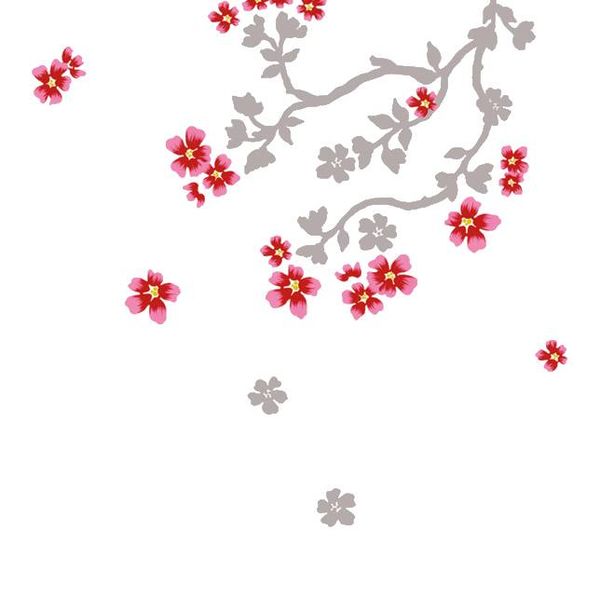 Nouvelles Images Nouvelles Images muursticker bloesem cherry blossom