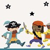 Nouvelles Images muurstickers piraten