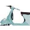 Nouvelles Images muursticker collector vespa