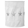 Taftan kinderlamp wit silver stars