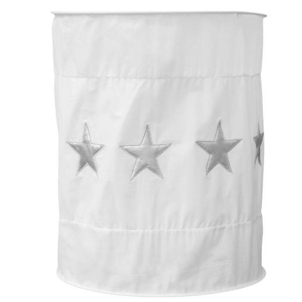 Taftan Taftan kinderlamp wit silver stars