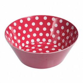  melamine kom stippen rood