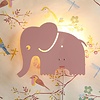 Roommate wandlamp olifant pastel roze