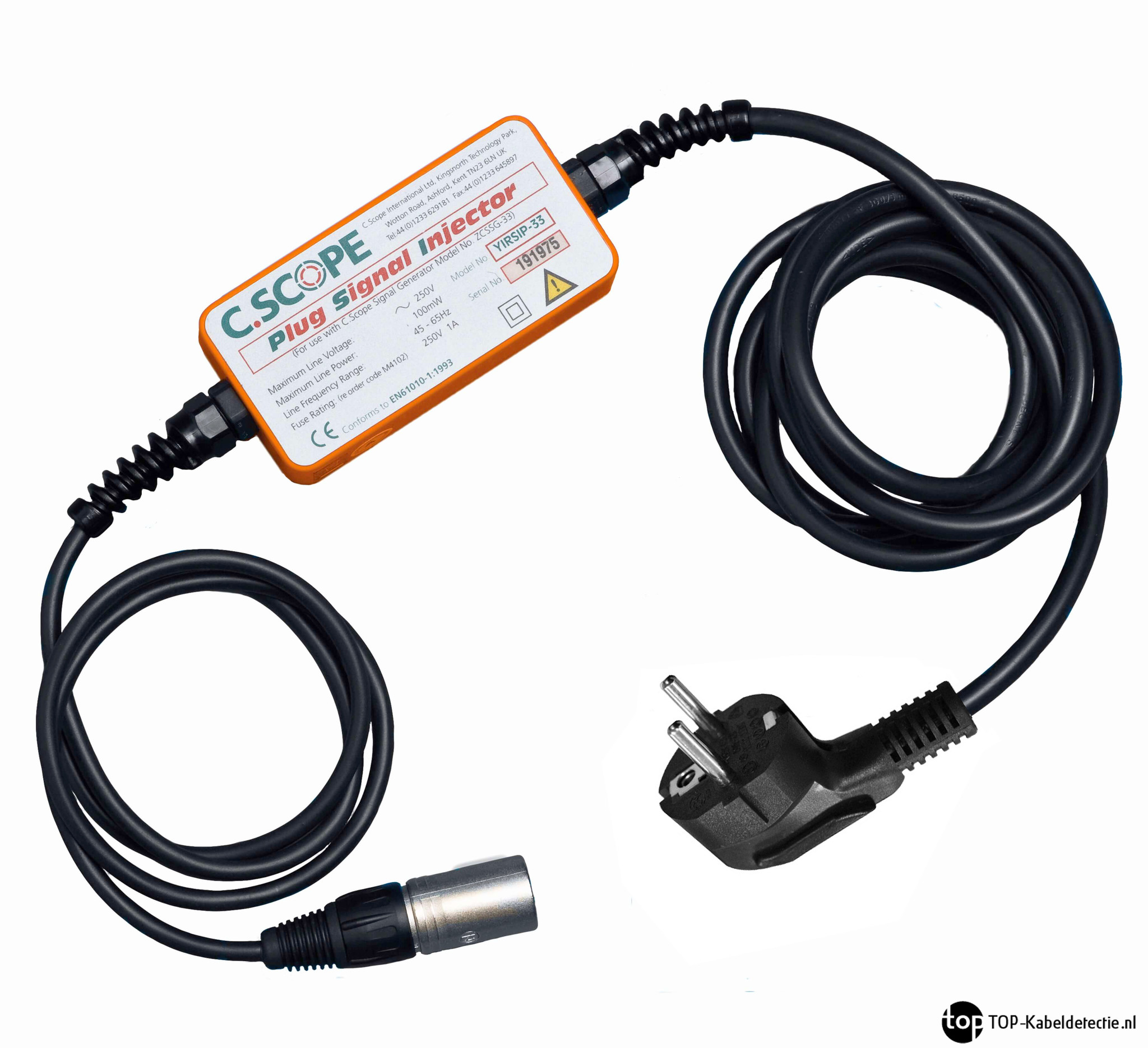 Lichtnetaanlsuiting voor signaalgenerator