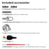 Ø 4,5mm Profi-set glasvezel trekveer40,60,80m