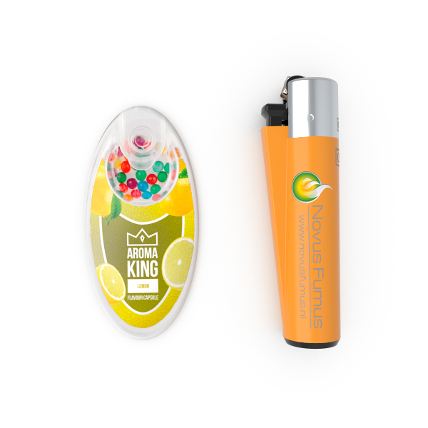 Aroma King packaging compared to Clipper lighter