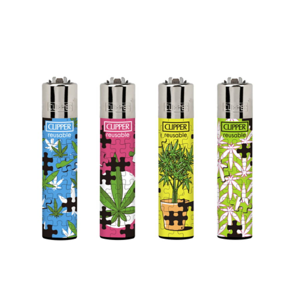 Clipper Weed Puzzle lighter set Novus Fumus