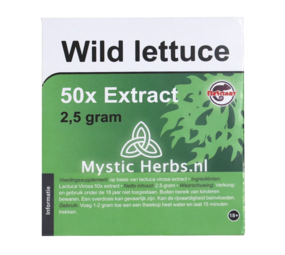 Novus Fumus Extrait de laitue sauvage 50X – 2,5 grammes Novus Fumus Extrait de laitue sauvage 50X – 2,5 grammes