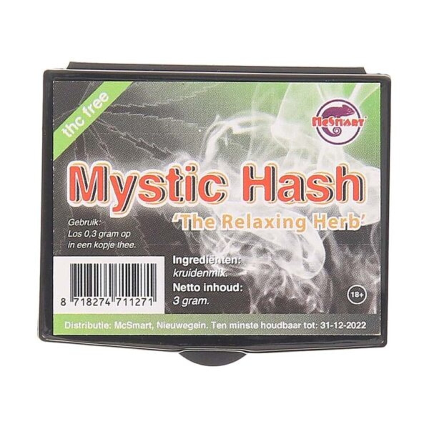 Mystic Hash (3 grammi) - Hash legale a base di erbe senza THC, Uso del  fumo e del tè