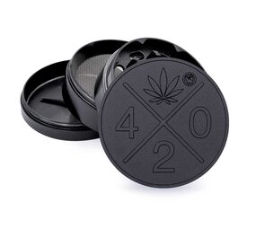 Novus Fumus Metal Grinder Black 420 Novus Fumus Metal Grinder Black 420