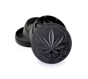 Novus Fumus Metal Grinder - Trance Leaf Novus Fumus Metal Grinder - Trance Leaf